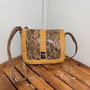 B Collective Snakeskin Crossbody Bag